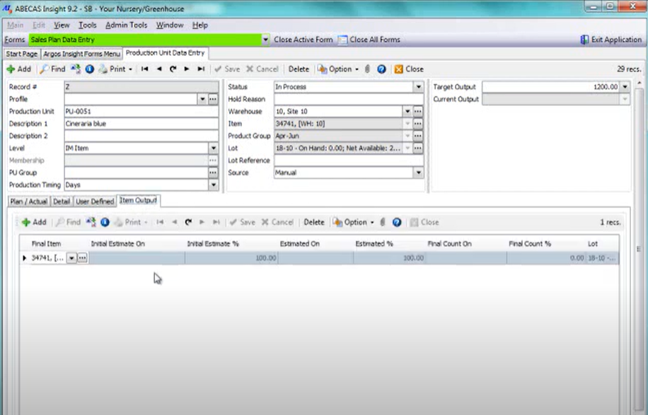 screenshot of ABECAS Insight